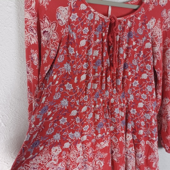 ♡ Free People Lucky Loosey Shapeless Mini Dress / Tunic - Picture 5 of 9